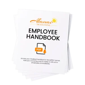 Professional employee handbook PDF document ready for business implementation.